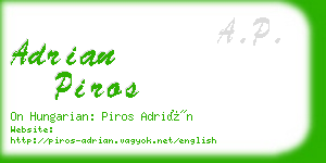 adrian piros business card